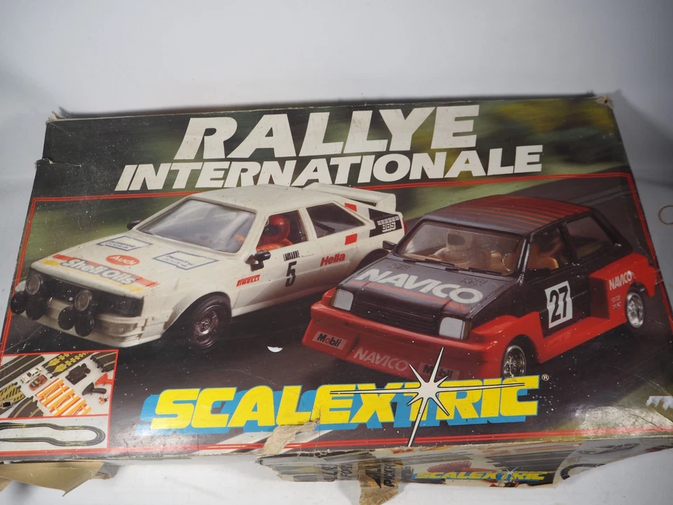 Vintage Scalextric International Rallye - Audi Quattro 4wd & Navico  Metro 6R4 - Image 1 of 4