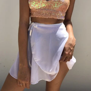 Falda envolvente transparente Ballet Danza del vientre Chifón Patín Vestido Falda Envolvente 9 Colores Adulto - Imagen 1 de 14