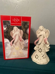Lenox Gifts Of Grace Angels Light The Way With Hope Lighted Figurine NIB 9” Tall - Picture 1 of 7
