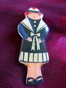 vintage ,broche pour robe fillette ou grande poupée +photos du jardin plantes - Picture 1 of 24