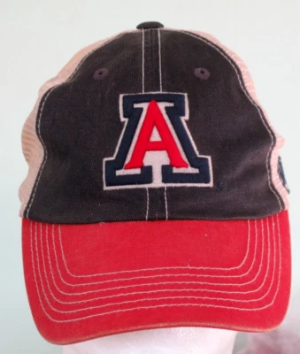 Arizona Wildcats Hat Cap Mesh Strapback Blue Red Top of the World Embroidered - Image 1 of 4