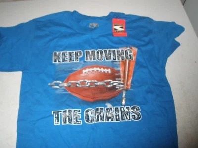 NEW Keep Moving The Chains Football Boys T-shirt Size Medium  - Изображение 1 из 4