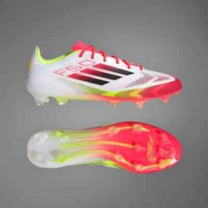 adidas F50 ELITE FG IE1206 Cloud White Core Black Solar Yellow For Natural Grass - Picture 1 of 11