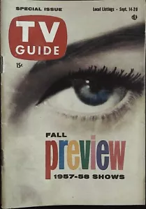 TV Guide September 14, 1957 Fall Preview Leave It to Beaver, Perry Mason! - Picture 1 of 1