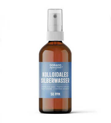 DORADO SUPERFOODS Kolloidales Silber Silberwasser 50 ppm 100 ml Spray - argento colloidale