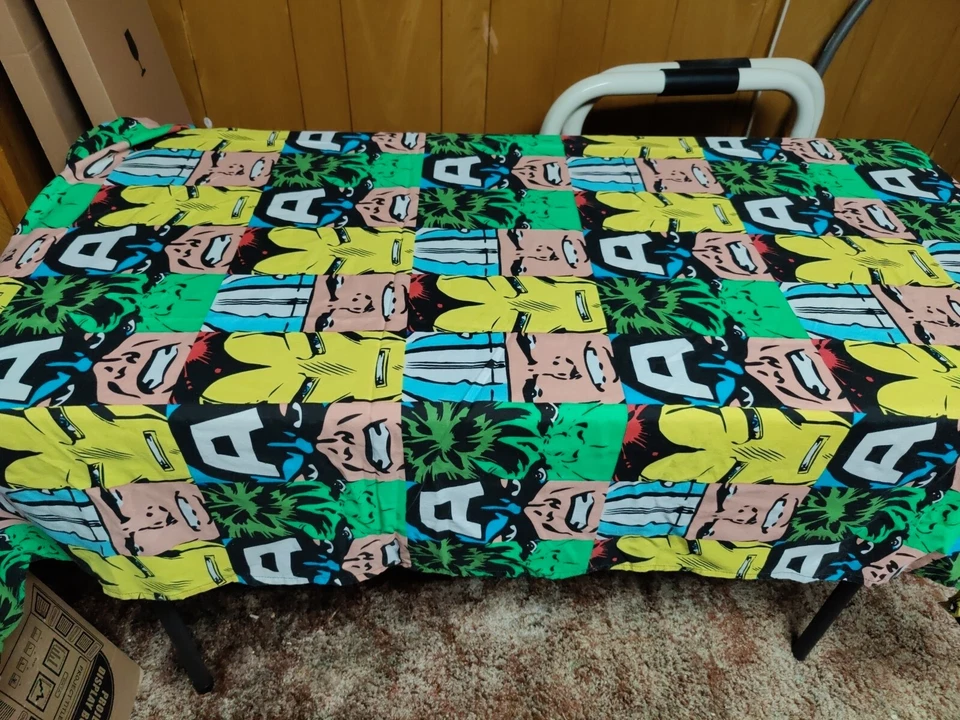 Juego de sábanas planas vintage Marvel Comics cama doble tela 2012 Foto 1 de 1