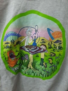 Rick And Morty XL Smokin Shroom Sweater Adult Swim Gildan - Picture 1 of 7
