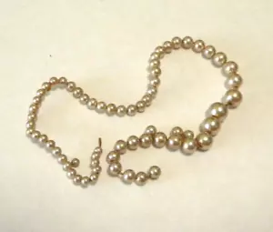 Vintage Pearl Anklet no Visible Markings Broken Selling for Parts - Picture 1 of 1