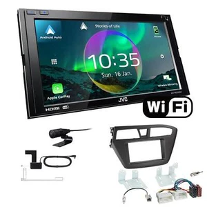JVC Autoradio WiFi Apple CarPlay Android Auto für Hyundai i20 ab 2014 schwarz - Bild 1 von 7