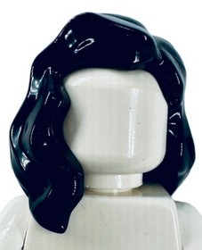 Lego New Minifig Hair Female Black Mid-Length Star Wars Mandalorian Wig Part D13