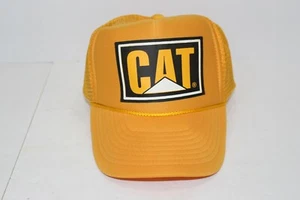 Vintage CAT Caterpillar Trucker Foam Mesh Baseball Hat Cap Snapback, New - Picture 1 of 7