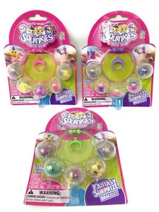 Set Of 3 SQUINKIES BRACELETS - Princess, Birthday & Fantasy Surprise Toys - NEW - Picture 1 of 4