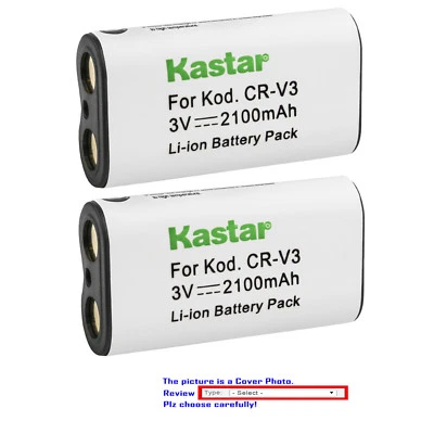 Kastar Replacement Battery for CR-V3 Ricoh Caplio RR330 SIEMENS DR121 NH15BP-4 - Image 1 of 3
