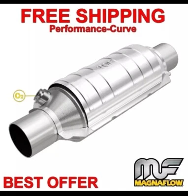 Magnaflow 51305 Universal Catalytic Converter 2.25" In 2.25" Out 15" Overall - Image 1 of 4