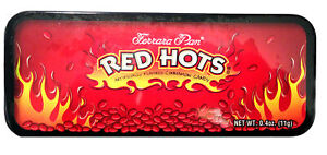 Étui crayon bonbon BNIP Ferrara Pan Red Hots étain - de collection