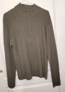 Maglione Peter Millar uomo grigio medio 1/4 quarto zip 100% lana merino - Foto 1 di 11