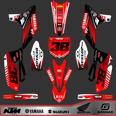 Calcomanías para YAMAHA GRAPHICS YZ 250F YZ250F YZ450f YZ 450F 2006 2007 2008 2009 Foto 1 de 4