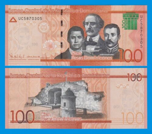 République Dominicaine 100 Pesos P 190e Neuf 2019 UNC (P 190 e)