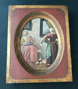 "Stampa incorniciata vecchi maestri olandesi immagine 9 1/4"" x 7 3/8" - Foto 1 di 1