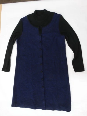 Женское платье с длинным рукавом SAG HARBOR размер 12 фиолетовое и черное - Изображение 1 из 4