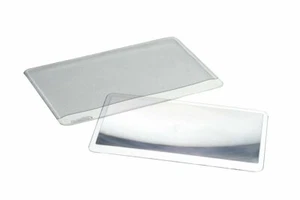 6-Pack 2X Power 3.5" x 2" Credit Card Reading Magnifier Wallet Size Fresnel Lens - Picture 1 of 3