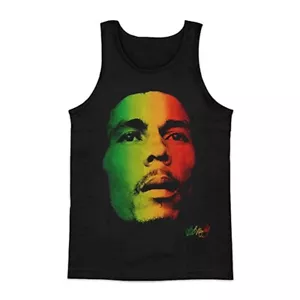 Bob Marley - Rasta Face Tank Black Sz XL* Rasta Ziggy Tuff Gong Love Reggae Zion - Picture 1 of 3