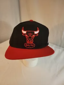 Chicago Bulls Windy City Mitchell & Ness NBA Hardwood Classics Snapback Hat NWT - Picture 1 of 9