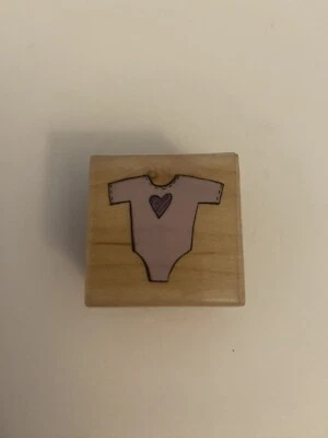 Estampilla de goma montada en madera superior de una pieza para bebé 3158B RS21 Foto 1 de 4