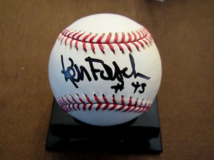 KEN FORSCH # 43 1979 NO-HITTER ASTROS ANGELS SIGNED AUTO OML BASEBALL JSA - Picture 1 of 3