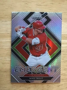 Panini Prizm Mike Trout Emergent 2022 #E-2 Silver Prizm - Imagen 1 de 2