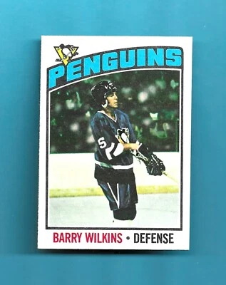 1976-77 Topps Card # 102 BARRY WILKINS PITTSBURGH PENGUINS STRONG CARD!  - Image 1 of 2