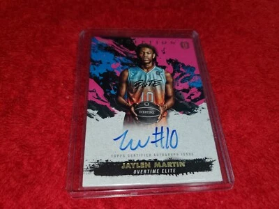 2021-22 TOPPS INCEPTION OVERTIME JAYLEN MARTIN RC PINK AUTO CARD 16/99 - Image 1 of 2