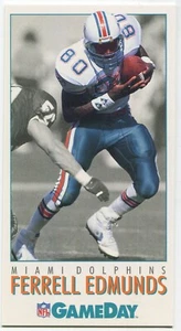 1992 GameDay #383 Ferrell Edmunds Miami Dolphins - Picture 1 of 2