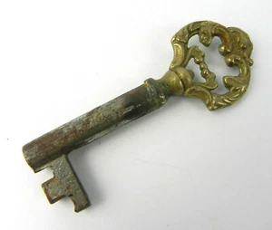Chiave ANTICA assemblata in ferro e bronzo TOSCANA XVIII XIX Secolo D'epoca '800 - Imagen 1 de 6