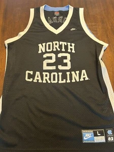 Vintage Nike Team Sports North Carolina Tar Heels #23 Jersey Black 1982 Size L - Picture 1 of 8