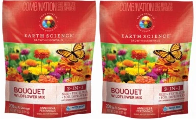 (2) Earth Science # 12139-6  2 lb Bouquet Wildflower Seed Mix  - Image 1 of 2