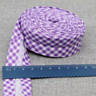 Ruban de reliure biais à pois en coton 1 pouce rouleau à couture à motifs simple pli 25 mm