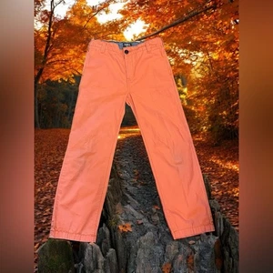 Oshkosh B’Gosh Kids Unisex Orange Pants SZ 10 Straight Chino - Picture 1 of 4