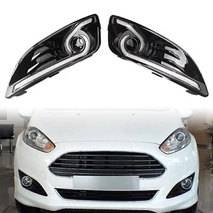 LED Daytime Driving DRL Fog Ligh Turn Signal Lamp For Ford Fiesta 2013-2016 2015 - Picture 1 of 9