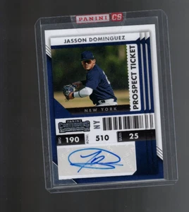 Jasson Dominguez 2022 Panini Contenders Prospect Ticket Auto - Picture 1 of 2