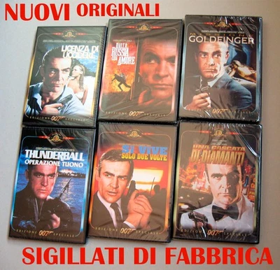 JAMES BOND 007 : 6 FILM CON SEAN CONNERY - PRIME EDIZIONI IN DVD NUOVI MAI USATI - Immagine 1 di 3