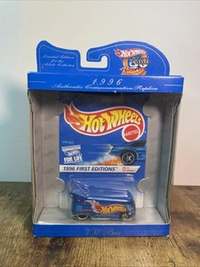 Hot Wheels VW Drag Bus First Edition Blue Mint Collector’s Favorite #6 - Picture 1 of 9