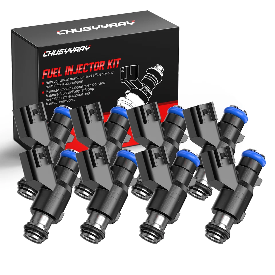 8 inyectores de combustible nuevos para Chevrolet Silverado 2500 HD 2010-2019 6,0 L V8 EE. UU. Foto 1 de 4