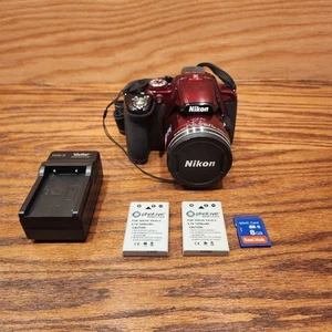 Nikon COOLPIX P520 rot 18,1 MP Digitalkamera 42x optischer Zoom JP 69 8 GB SD - Bild 1 von 8