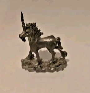 2 1/2" O'Hare Fellowship Foundry Unicorn Pewter Figurine 1980 - Picture 1 of 6