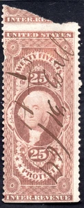 US 1864 REVENUE PROTEST SCOTT #49b PART PERF F-VF CATALOG VALUE $1,100 - Picture 1 of 2