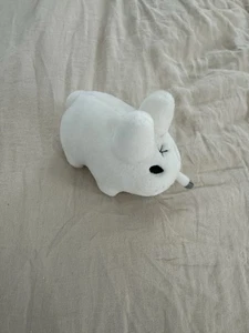 Kidrobot x Frank Kozik Smorkin Labbit Plüschtier 2009 weiß 7 Zoll - Bild 1 von 9