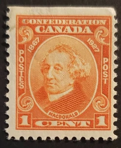 Stamps Canada Mint: 1c orange Sir John A. Macdonald F-VF MH - Picture 1 of 1