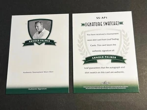 2012 Leaf BLANK BACK PROOF MISSING AUTO/FOIL & # Arnold Palmer GOLF SS - Picture 1 of 2