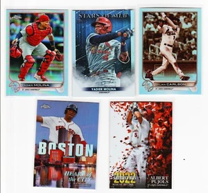 2022 Topps Chrom Yadier Molina Silber Prizm Refraktor 5 Karten Lot - Bild 1 von 2